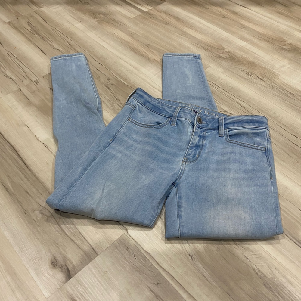 American Eagle Outfitters Light Blue Straight Leg Jeggings – Size 8-208